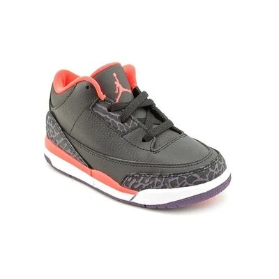 Baby Nike Air Jordan III 3 Retro TD BLACK CRIMSON RED CEMENT Xi Xii Xiii 6C 6 IV