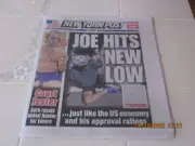 New York Post Sunday June 19 2022 "Joe Hits New Low" and "Streak Of Nature"