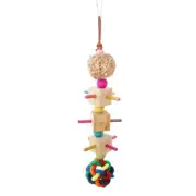 Bird Chewing Toy Parrot Cage Blocks Rattan for Small Parrots