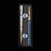 Omotenashi Komon Chopsticks & Chopstick Rests Set of 2