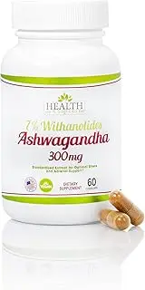 Ashwagandha 7% Withanolides. Physician Formulated. 1 Cap Daily Formula. 60 Capsules