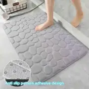 Super Water Absorbent Soft Memory Foam Bath Mat Non-Slip Bathroom Shower Rug