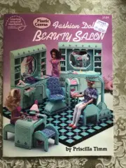 PLASTIC CANVAS FASHION DOLL BEAUTY SALON By Priscilla Timm