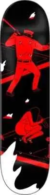 ZERO CLEON #4 SKATEBOARD DECK-8.25 RED/BLK BRAND NEW WITH SHRINK WRAP