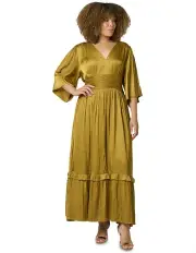 [Pink Dusk] Work It Maxi Dress in Multi