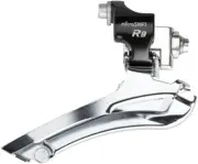 microSHIFT R8 Front Derailleur 7/8-Speed Double, 52T Max, Braze-On, Compatible w