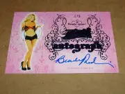 2015 Benchwarmer BRANDE RODERICK #15 Pink Archive Blue Auto/5 Playboy BAYWATCH