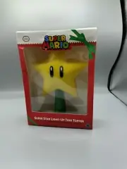 Nintendo Super Mario Bros 9” Star LED Light Up Christmas Tree Topper Plug In NIB