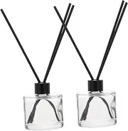 HOMOCONO Set of 4 Aroma Diffuser Bottles Refillable Aromatherapy Containers for Essential Oils