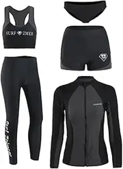 Perfeclan 5X Snorkeling Suits Spearfishing Wetsuit for Women Lightweight Jacket Diving Suit Diving Wetsuit for Holidays Water Sports Kayaking Swimming