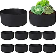 Garden Grow Bags | Thickened Grow Bags Plant Pots - 10X Fabric Planter with Aeration, 10/15 Gallon Planter Containers for Vegetables, Flowers & Fruits