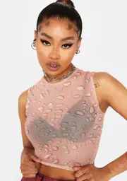 No Tears To Cry Mesh Top
