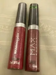 2 MAX FACTOR MAXalicious Glitz Lip Gloss VEGAS NIGHTS 810 And 820