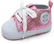 [RABEISIR] Trendy Comfortable Glitter Sneakers for Baby Boys, Lightweight Non Slip Shoes for Indoor Outdoor Walking, Spring and Autumn