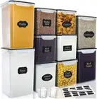 Large Tall Airtight Food Storage Containers, 10 PACK Plastic Airtight Kitchen &