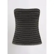 Naples Sparkle Strapless Top