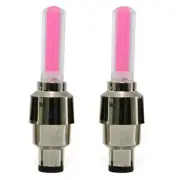 2PCS Neon Bike Spoke Lights Bicycle LED Light Tire Valve Cap Flashlight1741