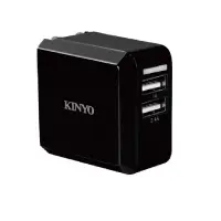 在飛比找有閑購物優惠-【KINYO】雙孔USB急速充電器 (CUH-235) 24