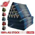 Jumbo SIZE 3-FOLDS Blue Thai Triangle Pillow Mattress Cushion DayBed AU STOCK
