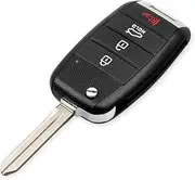 FLJKCT Car Key Shell 3/4 Button Flip Folding Remote Key Case Housing Key Shell,for KIA K3 Sorento Carens K5 K2 Cerato Forte