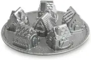 Nordic Ware Platinum Cozy Village Baking Pan