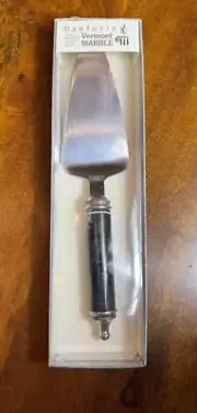 NIB Combo Danforth Pewter Vermont Marble Black Marble Cake Pie Cutter