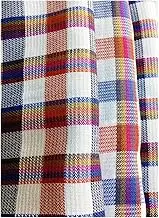 Yuktha Eternal Towels 100% Pure Cotton Handloom Large Size Multicolor Checked and Printed Bath Towel (Pack of 3) (76cm X 152cm)