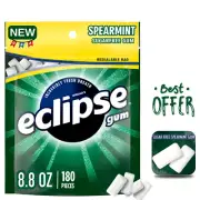ECLIPSE Spearmint Sugar-Free Chewing Gum, 180 Count – Back to School Pack