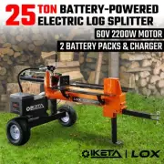 25Ton Electric Log Splitter Battery Powered 25T Hydraulic Firewood Cutter Timber
