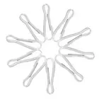 10 Pcs Stainless Steel Hook Clasps Lanyard Clips Flag Hooks for Pole
