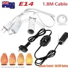 Salt Lamp Power Cord Cable & Dimmer Control ON/OFF Button Switch Bulb 1.8m