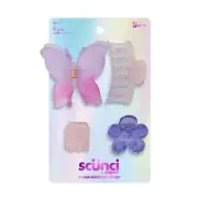 Scunci Kids 4 Pack Mixed Claw Clips-NEW-FAST SHIPPING