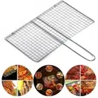 Iron Iron Mesh Clamp Silvery Grilled Fish Net New Vegetable Clip Barbecue
