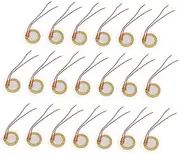 Hoement 20pcs Piezo Discs Sensor Voice-readable Trigger for Electronic Devices