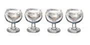 Dollhouse Miniature Clear Wine Glasses Set of 4 - 1:24 / Half Scale
