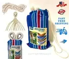 Bliss Hammock In Bag + Hanging Ropes 250 LB Capacity Cotton Polyester MultiColor