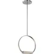 Nuvo Lighting 62/183 Cirque LED 14.25 inch Polished Nickel Pendant Ceiling Light