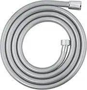 GROHE VitalioFlex Comfort TwistStop - Smooth Shower Hose 2 m (Tensile Strength 50 kg, Pressure Resistance Up to 5 Bar, Heat Resistance 70°C, Universal Connection G 1/2'' x 1/2''), Chrome, 27173002