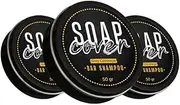 SoapCover, Gray Hair Coverage Soap, Hair Darkening Compressed Soap Bar, 1.7 Oz (Pack of 3)