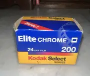 (1) Kodak Elite Chrome 200 Color Slide Film 35 mm 24 Exposures New Sealed Box