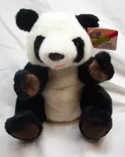 Cascade Toy CUTE PANDA BEAR HAND PUPPET 10" Plush STUFFED ANIMAL TOY NEW
