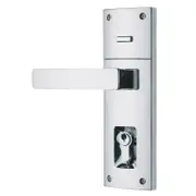 Gainsborough Bright Chrome Trilock Contemporary Angular Leverset Double Cylinder