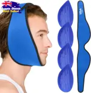 Jaw Ice Pack for Wisdom Teeth, Reusable Wrap w/ 4 Gel Packs, TMJ & Pain Relief