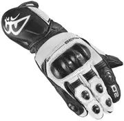 Berik ST-Evo Motorcycle Gloves, black-white, Size 3XL for Men Black White