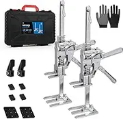 USOR 2Pack Labor Saving Arm Jack, Furniture Lifter Hand Tool, Heavy Load Lifting Device for Doors, Drywall, Woodworking - 440LB Capacity