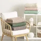 NNEDSZ Lenni 100% Cotton Knitted Starlight Throw by Renee Taylor