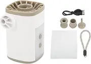Vomeko Portable Air Pump, 2 Nozzles 2 Modes 3600mAh Battery,USB Air Pump,for Pool Floats, Sleeping Pads, Swimming Rings,e P erfect for Air Beds, Air Mattresses
