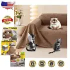 Versatile Cat Scratch Protector Sofa Cover - Waterproof & Non-Slip - 118" X 71"