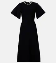 [McQueen] McQueen Embellished cocktail dress AU 16 black
