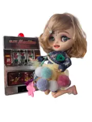 Blythe ooak doll Handmade Finished Doll "Fijona" with wood box include